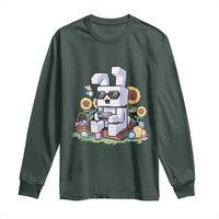 Pixel Art Gamer Bunny Easter Long Sleeve Shirt Cool Retro Gaming Vibes