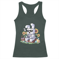 Pixel Art Gamer Bunny Easter Racerback Tank Top Cool Retro Gaming Vibes