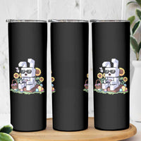 Pixel Art Gamer Bunny Easter Skinny Tumbler Cool Retro Gaming Vibes