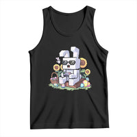 Pixel Art Gamer Bunny Easter Tank Top Cool Retro Gaming Vibes