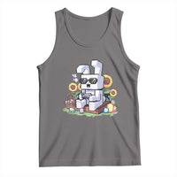 Pixel Art Gamer Bunny Easter Tank Top Cool Retro Gaming Vibes