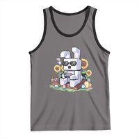 Pixel Art Gamer Bunny Easter Tank Top Cool Retro Gaming Vibes