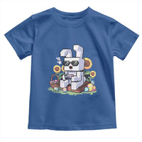 Pixel Art Gamer Bunny Easter Toddler T Shirt Cool Retro Gaming Vibes