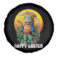 Happy 420 Easter Spare Tire Cover Funny Bunny Smoking Weed