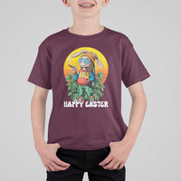 Happy 420 Easter T Shirt For Kid Funny Bunny Smoking Weed