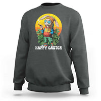 Happy 420 Easter Sweatshirt Funny Bunny Smoking Weed