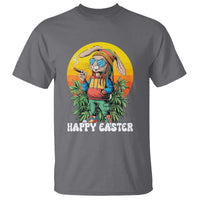 Happy 420 Easter T Shirt Funny Bunny Smoking Weed