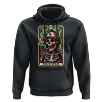 Skeleton 420 The Stoner Hoodie Retro Tarot Card Weed Lover Cannabis Trippy Vibes