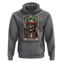 Skeleton 420 The Stoner Hoodie Retro Tarot Card Weed Lover Cannabis Trippy Vibes