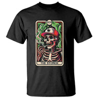 Skeleton 420 The Stoner T Shirt Retro Tarot Card Weed Lover Cannabis Trippy Vibes