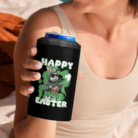 Happy 420 Easter 4 in 1 Can Cooler Tumbler Funny Smoking Easter Bunny