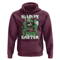 Happy 420 Easter Hoodie Funny Smoking Easter Bunny