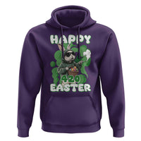 Happy 420 Easter Hoodie Funny Smoking Easter Bunny