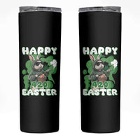 Happy 420 Easter Skinny Tumbler Funny Smoking Easter Bunny