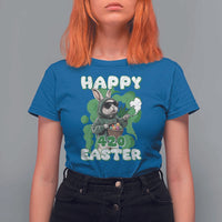 Happy 420 Easter T Shirt For Women Funny Smoking Easter Bunny