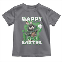 Happy 420 Easter Toddler T Shirt Funny Smoking Easter Bunny