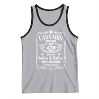 Funny Cannabis High Time Tank Top Old 420 Quality Indica & Sativa Weed