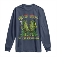 Funny Marijuana Long Sleeve Shirt Good Buds Stick Together Couples 420 Weed Cannabis