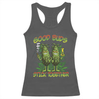Funny Marijuana Racerback Tank Top Good Buds Stick Together Couples 420 Weed Cannabis