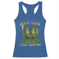 Funny Marijuana Racerback Tank Top Good Buds Stick Together Couples 420 Weed Cannabis