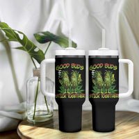 Funny Marijuana Tumbler With Handle Good Buds Stick Together Couples 420 Weed Cannabis