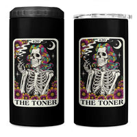 Skeleton 420 Cannabis 4 in 1 Can Cooler Tumbler Tarot Card The Stoner Weed Lover