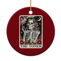 Skeleton 420 Cannabis Ceramic Ornament Tarot Card The Stoner Weed Lover - Wonder Print Shop