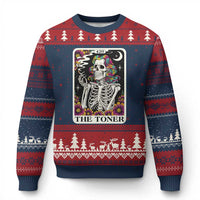 Skeleton 420 Cannabis Ugly Christmas Sweater Tarot Card The Stoner Weed Lover - Wonder Print Shop
