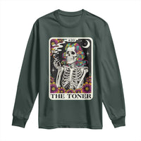 Skeleton 420 Cannabis Long Sleeve Shirt Tarot Card The Stoner Weed Lover