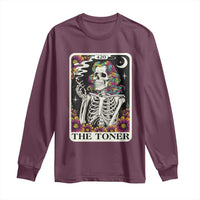Skeleton 420 Cannabis Long Sleeve Shirt Tarot Card The Stoner Weed Lover