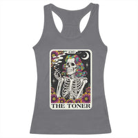 Skeleton 420 Cannabis Racerback Tank Top Tarot Card The Stoner Weed Lover