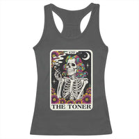 Skeleton 420 Cannabis Racerback Tank Top Tarot Card The Stoner Weed Lover