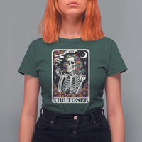 Skeleton 420 Cannabis T Shirt For Women Tarot Card The Stoner Weed Lover