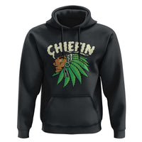 Chiefin Weed Smoking Hoodie Funny 420 Cannabis Pot THC Smoker