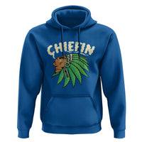 Chiefin Weed Smoking Hoodie Funny 420 Cannabis Pot THC Smoker