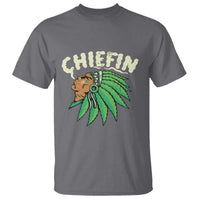 Chiefin Weed Smoking T Shirt Funny 420 Cannabis Pot THC Smoker
