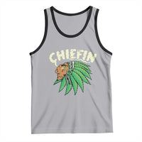 Chiefin Weed Smoking Tank Top Funny 420 Cannabis Pot THC Smoker