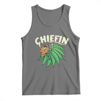 Chiefin Weed Smoking Tank Top Funny 420 Cannabis Pot THC Smoker
