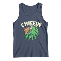 Chiefin Weed Smoking Tank Top Funny 420 Cannabis Pot THC Smoker