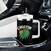 Chiefin Weed Smoking Tumbler With Handle Funny 420 Cannabis Pot THC Smoker