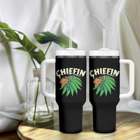 Chiefin Weed Smoking Tumbler With Handle Funny 420 Cannabis Pot THC Smoker