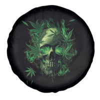 Marijuana Skull Spare Tire Cover Smoke Weed Cannabis 420 Pot Leaf