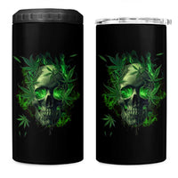 Marijuana Skull 4 in 1 Can Cooler Tumbler Smoke Weed Cannabis 420 Pot Leaf