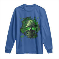 Marijuana Skull Long Sleeve Shirt Smoke Weed Cannabis 420 Pot Leaf