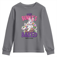 Happy 420 Easter Youth Sweatshirt Bunny Funny Weed Smoking Rabbit Cannabis 4/20 Day