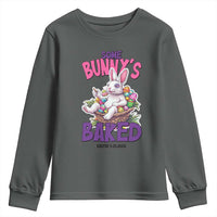 Happy 420 Easter Youth Sweatshirt Bunny Funny Weed Smoking Rabbit Cannabis 4/20 Day