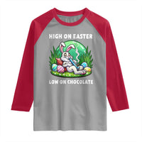 Happy 420 Easter Raglan Shirt Funny Bunny Marijuana Cannabis Weed