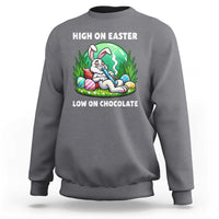 Happy 420 Easter Sweatshirt Funny Bunny Marijuana Cannabis Weed
