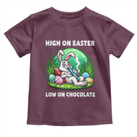 Happy 420 Easter Toddler T Shirt Funny Bunny Marijuana Cannabis Weed
