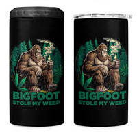 Funny Sasquatch Marijuana 4 in 1 Can Cooler Tumbler Bigfoot Stole My Weed Vintage 420